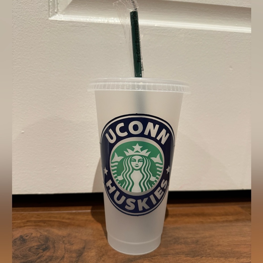 UCONN custom starbucks cup